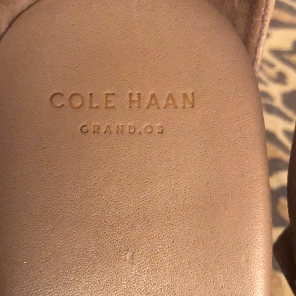Cole Haan size 10 nude leather wedge style JILLIAN ultra soft with cork heel - Picture 8 of 12